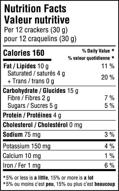 Banana Bread Crisps Chocolate Nutrition Facts